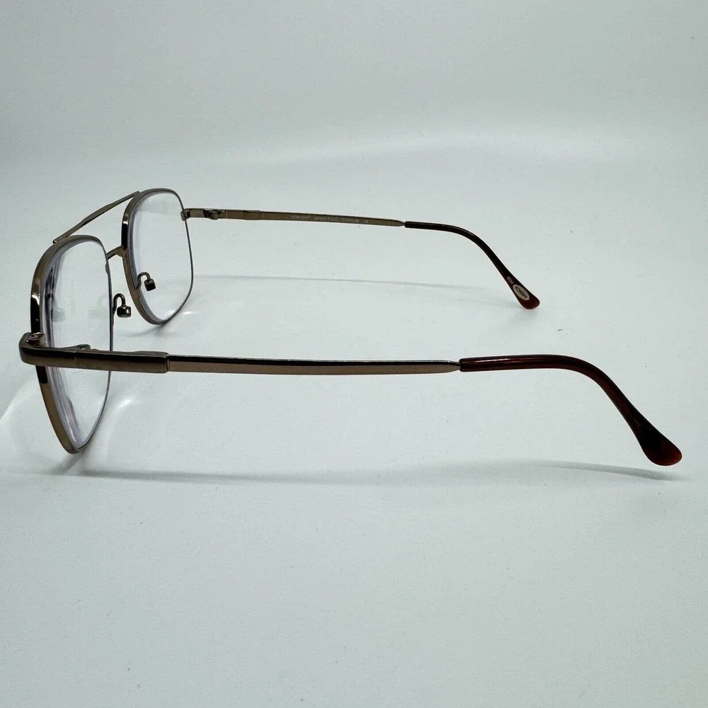 Konishi Eyeglasses Frames‎ KF7441 55-18-140 Satin Brown Flex Titianium H9705